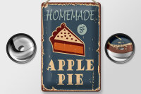 Blechschild Kuchen 20x30cm Homemade Apple Pie (Apfelkuchen)