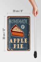 Blechschild Kuchen 20x30cm Homemade Apple Pie (Apfelkuchen)