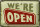 Blechschild Hinweis 30x20cm We´re open