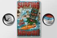 Blechschild Surfing 20x30cm Paradise Hawaii Sommer Sport