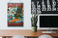 Blechschild Surfing 20x30cm Paradise Hawaii Sommer Sport