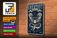 Blechschild Pinup 20x30cm greatest adventure