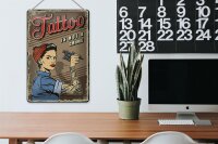 Blechschild Retro 20x30cm Tattoo is not a crime Pinup