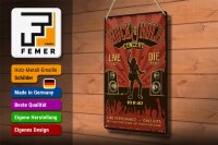 Blechschild Retro 20x30cm Rock&Roll Concert live 9th july