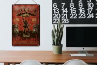 Blechschild Retro 20x30cm Rock&Roll Concert live 9th july