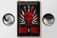 Blechschild Retro 20x30cm Rock & Roll Musik