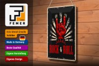 Blechschild Retro 20x30cm Rock & Roll Musik