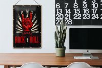 Blechschild Retro 20x30cm Rock & Roll Musik