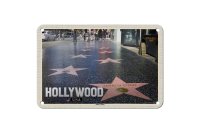 Blechschild Reise 18x12cm Hollywood USA Walk of Fame Dekoration