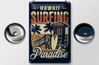 Blechschild Hawaii 20x30cm Surfing Paradise