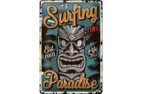 Blechschild Hawaii 20x30cm it´s Surfing time Paradise