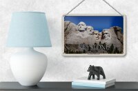 Blechschild Reise 18x12cm Keystone USA Mount Rushmore Memorial Deko