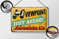 Blechschild Retro 30x20cm Viewpoint Adventure this way