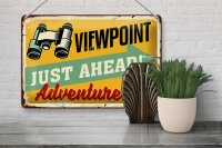 Blechschild Retro 30x20cm Viewpoint Adventure this way
