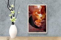 Blechschild Reise 12x18cm Las Vegas USA Antelope Canyon Dekoration