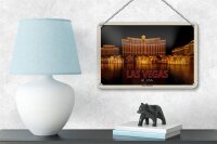 Blechschild Reise 18x12cm Las Vegas USA Bellagio Wasserspiele Schild