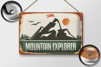 Blechschild Retro 30x20cm Mountain Explorer