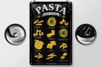 Blechschild Pasta 20x30cm Nudeln what you like Essen