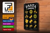 Blechschild Pasta 20x30cm Nudeln what you like Essen