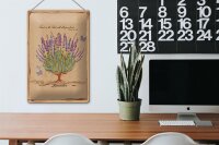 Blechschild Lavendel 20x30cm trust in the lord with all