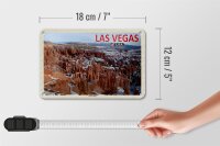 Blechschild Reise 18x12cm Las Vegas USA Bryce Canyon Dekoration
