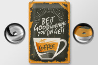 Blechschild Retro 20x30cm Kaffee best good morning Coffee