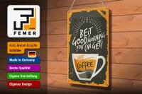 Blechschild Retro 20x30cm Kaffee best good morning Coffee