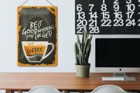 Blechschild Retro 20x30cm Kaffee best good morning Coffee
