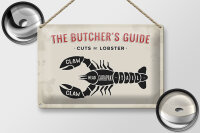 Blechschild Lobster 30x20cm cuts of Lobster