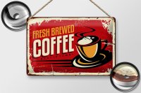 Blechschild Retro 30x20cm Kaffee best Coffee in town