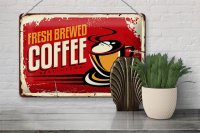 Blechschild Retro 30x20cm Kaffee best Coffee in town