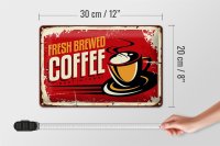Blechschild Retro 30x20cm Kaffee best Coffee in town