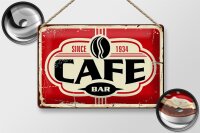 Blechschild Retro 30x20cm Cafe bar Kaffee since 1934