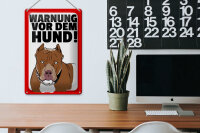 Blechschild Hinweis 20x30cm Warnung vor dem Hund