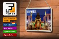 Blechschild Reise 18x12cm Los Angeles USA Chinese Theatre Deo Schild