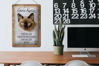 Blechschild Spruch 20x30cm Tonka Katze Schild deko