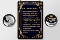 Blechschild Alkohol 20x30cm 10 Biergebote Bier Schild