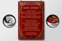 Blechschild Alkohol 20x30cm Prost Bier unser Schild