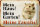 Blechschild Tiere 30x20cm Hamster mein Haus Garten Familie