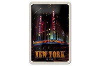 Blechschild Reise 12x18cm New York USA Radio City Music...