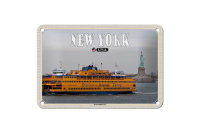 Blechschild Reise 18x12cm New York USA Staten Island...