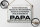 Blechschild Spruch 30x20cm versuche mich zu benehmen Papa