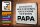 Blechschild Spruch 30x20cm versuche mich zu benehmen Papa
