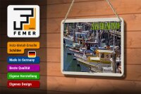Blechschild Reise 18x12cm San Francisco Fishermans Wharf Schild