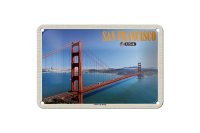 Blechschild Reise 18x12cm San Francisco USA Golden Gate...