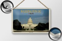 Blechschild Reise 18x12cm Washington DC USA United States Capitol
