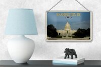 Blechschild Reise 18x12cm Washington DC USA United States Capitol
