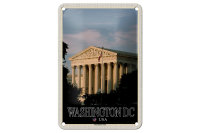 Blechschild Reise 12x18cm Washington DC USA US Supreme...