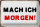 Blechschild Spruch 30x20cm mache ich morgen Retro