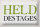 Blechschild Spruch 30x20cm Held des Tages Retro